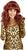 Curly Red Synthetic Wig Costume Accessory for Adults Inspired by Married With Children Peg Bundy| One Size Fits Most