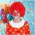 Red Afro Adult Costume Wig