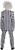 Black & White Striped Suit Adult Costume