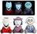 NBX Handmade By Robots #105 Lock, Shock & Barrel 5 Inch GITD Vinyl Figures