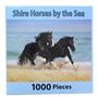 PuzzleWorks 1000 Piece Jigsaw Puzzle | Shire Horse By The Sea
