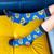 Fallout Collectibles | Blue & Yellow Crew Socks | BIOWORLD Fallout collection