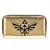 Legend of Zelda Legend Hyrule Crest Logo Black and Gold Zip Around Clutch Wallet
