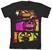 Five Nights at Freddy's "Characters" Boy's Black T-Shirt