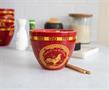 Year Of The Rooster Chinese Zodiac 16-Ounce Ramen Bowl and Chopstick Set