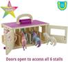 Breyer Unicorn Magic Wooden Carry Stable Playset w/ 6 Unicorns