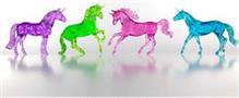 Breyer Stablemates 1:32 Scale Glitter Unicorns Gift Set of 4