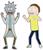 Rick and Morty Enamel Pin and Sock Bundle