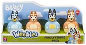 Weebles Wobble Bluey Family Figure Four Pack