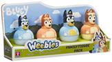 Weebles Wobble Bluey Family Figure Four Pack