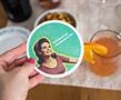 Single Retro Cork Drink Coaster - I Donâ€™t Drink Anymore/Any Less