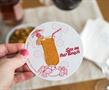 Single Retro Cork Drink Coaster - Sex On The Beach