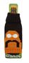 Knit Beer Bottle Cozy - Porn 'Stache