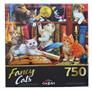 Fancy Cats Library Mischief 750 Piece Jigsaw Puzzle