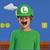 Super Mario Bros. Luigi Hat and Mustache Child Costume Kit