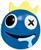 Rainbow Friends Blue Child Costume Mask | One Size