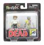 The Walking Dead Exclusive Minimates 2 Pack - Rick Grimes & Walker