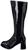 3" Gogo Boots Black with Zipper