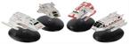 Eaglemoss Star Trek Shuttlecraft Replica Set 4 | Passenger, Warrant, Short-Range, Medical | UK Release