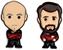 Star Trek The Next Generation Chibi Characters 7 Piece Pin Badge Set