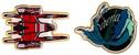 Star Trek Picard La Sirena 2 Piece Pin Badge Set