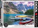 Canoes on the Lake 1000 Piece Jigsaw Puzzle