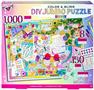 Fashion Angels Color & Bling Jumbo 1000 Piece Jigsaw Puzzle Design Kit