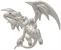 Yu-Gi-Oh! Limited Edition .999 Silver Plated Pin Badge | Blue Eyes White Dragon