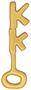 SpongeBob SquarePants 24k Gold Plated Krusty Krab Key Replica