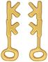 SpongeBob SquarePants 24k Gold Plated Krusty Krab Key Replica