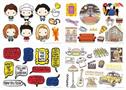 Friends Tech Decals | 48 Reusable Stickers