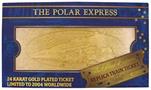 The Polar Express 24k Gold Plated Train Ticket