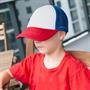 Stranger Things Red, White and Blue Mesh Trucker Cap