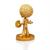 Bob Ross Happy Tree Collectible 6" Figure Statue by Toonies - Gold Variant Version