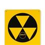 Vintage Fallout Shelter Metal Sign Replica, Nuclear Warning Sign, 6in X 9in