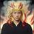 Fire Power Yellow & Red Adult Costume Anime Wig