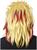 Fire Power Yellow & Red Adult Costume Anime Wig