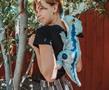 Jurassic World Velociraptor Blue 17-Inch Plush Backpack