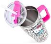 Sanrio Hello Kitty 40oz Stainless Steel Tumbler with Handle, Lid, & Straw