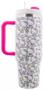 Sanrio Hello Kitty 40oz Stainless Steel Tumbler with Handle, Lid, & Straw