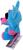Five Nights at Freddy's 6 Inch Plush | Foxy Blacklight (Blue)