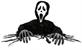 Ghost Face 12 Inch Grave Breaker Halloween Decor