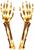 Light-Up Skeleton Arms Halloween Decor