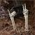 Grave Greetings Thumbs Up and Peace Sign Skeleton Arms