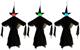 Light-Up Color Change Hanging Witches | Set of 3
