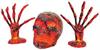 Light-Up Smoldering Skull Grave Breaker Halloween Decor