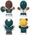 Philadelphia Eagles 4-Piece NFL Little People Collector Set