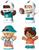 Miami Dolphins 4-Piece NFL Little People Collector Set
