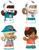 Miami Dolphins 4-Piece NFL Little People Collector Set