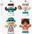 Miami Dolphins 4-Piece NFL Little People Collector Set